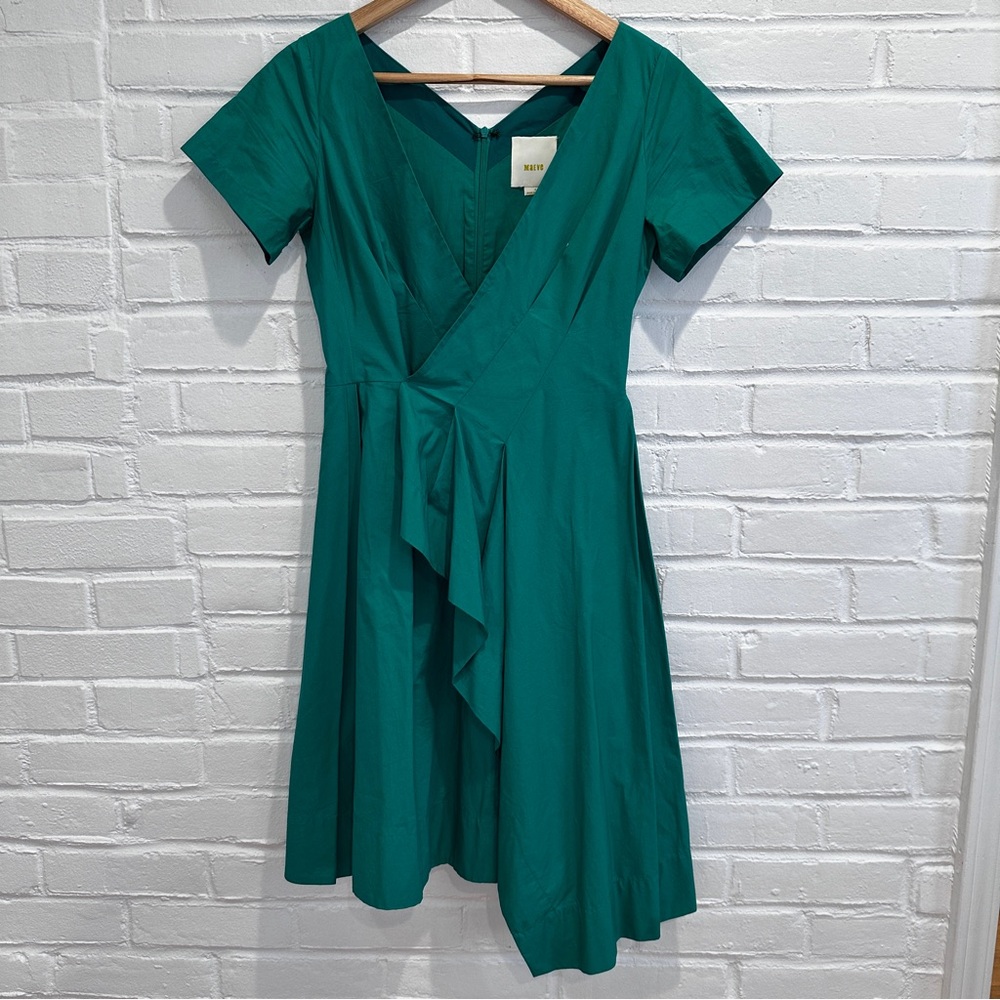 Maeve green wrap dress